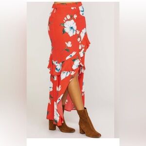 Miss me maxi floral skirt